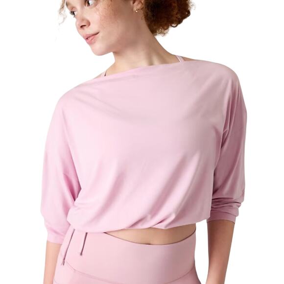Athleta Cool Down Top In Begonia Pink Size XL NWT - Picture 8 of 9